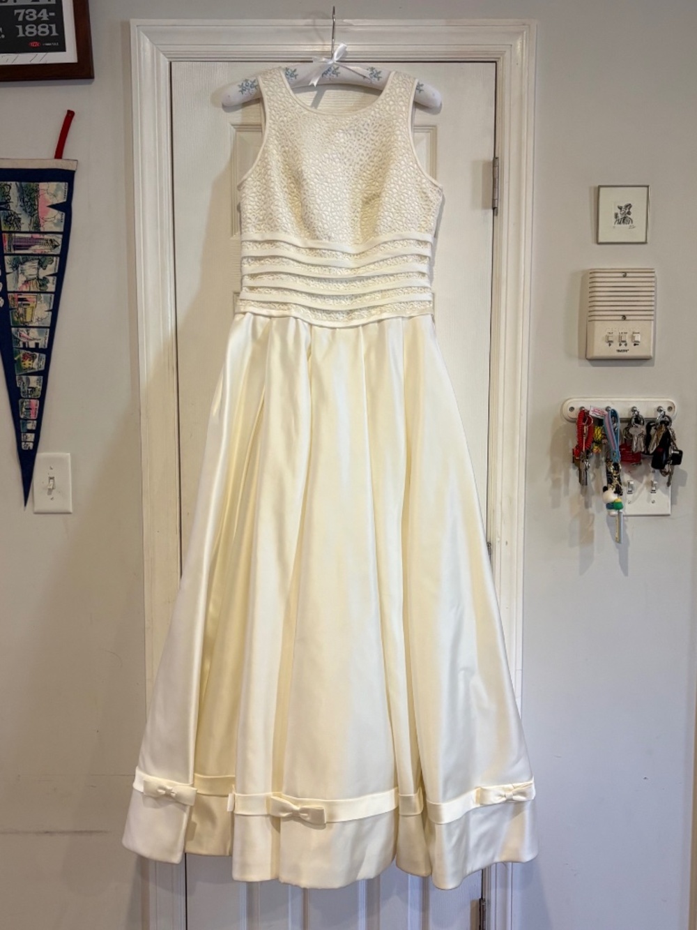 1990s Silk Wedding Dress